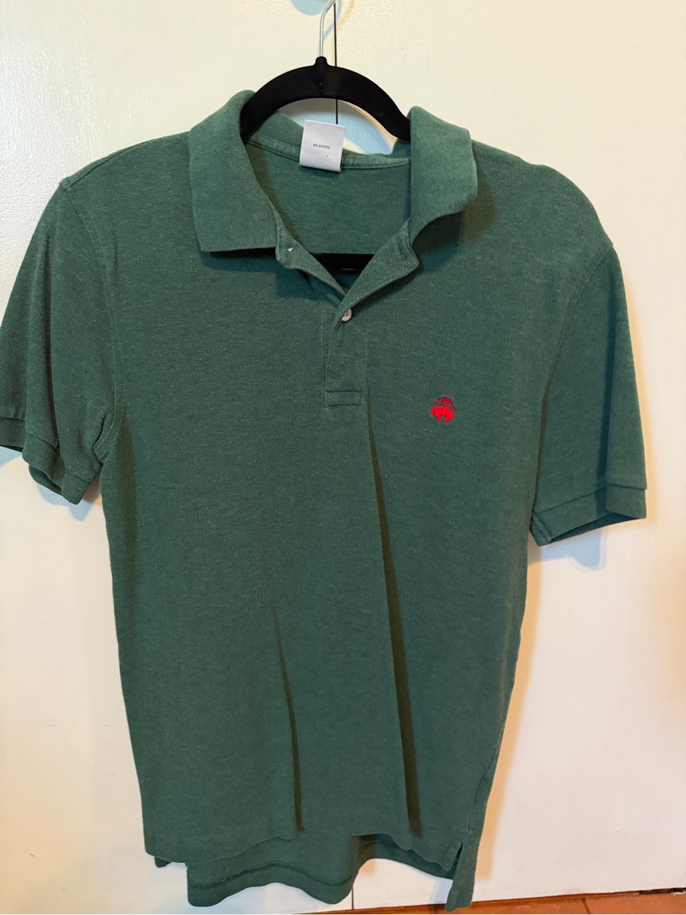 Brooks Brothers Forest Green Polo with Red Logo